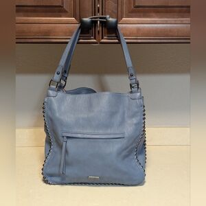 Jessica Simpson Dusty Blue Camile Tote/Hobo Studded Shoulder Bag